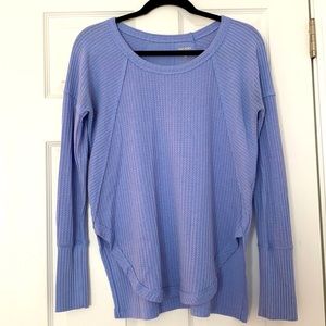 LIKE NEW Gorgeous Ruff Hewn Blue Long Sleeve Top